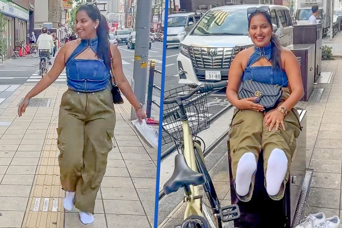 An Indian influencer strutted down the streets of Japan wearing only white socks, but the socks did not get dirty. [Source = South China Morning Post (SCMP) Goodbye]