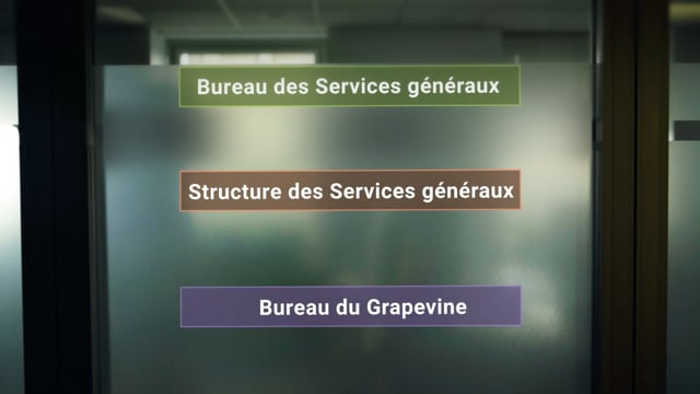 Bureau des Services généraux, Structure des Services généraux, Bureau du Grapevine