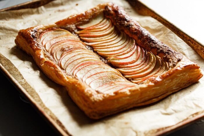 Puff Pastry Apple Tart on Sheet Pan