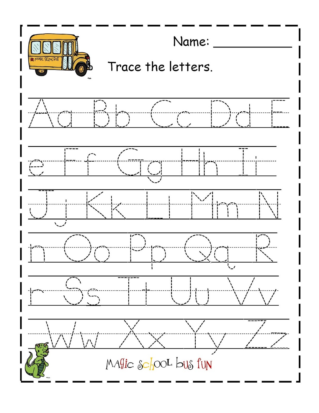 Learning To Write Letters Free Printables