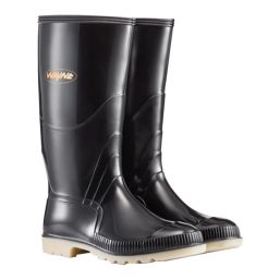 WAYNE GUMBOOT MENS KNEE L BLACK/IVORY SIZE 5