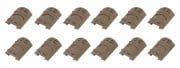 Tac 9 Industries Rubber Rail Cover 12PC. Set (Tan)