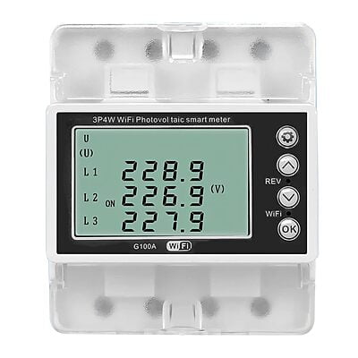 DIY 3 Phase Energy Meter, Bi-Directional 100A