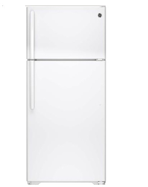 GTE17DTNRWW GE 16.6 cu. ft. Top Freezer Refrigerator, White