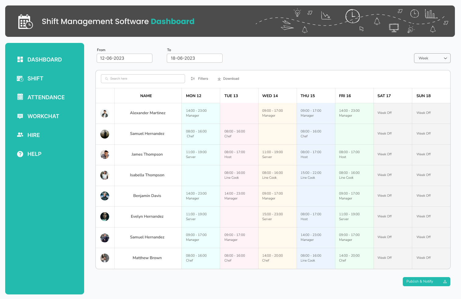 Shift Management Software