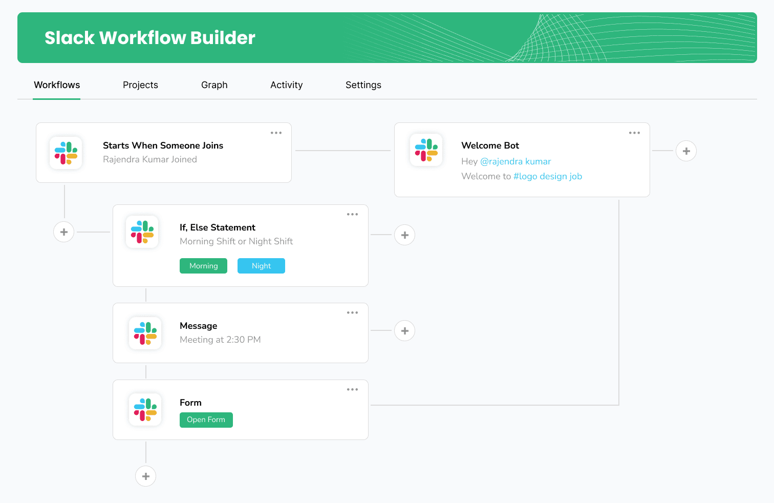 Slack Workflow Builder