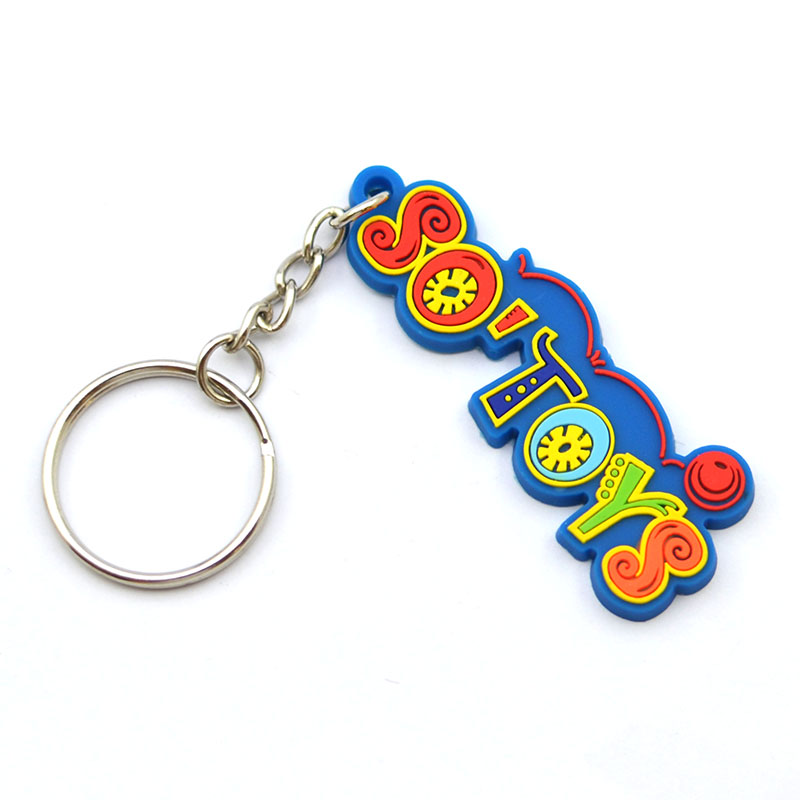 Custom 3d Soft Pvc Key Chain Soft Rubber Keychains Silicone Keyring Accessories