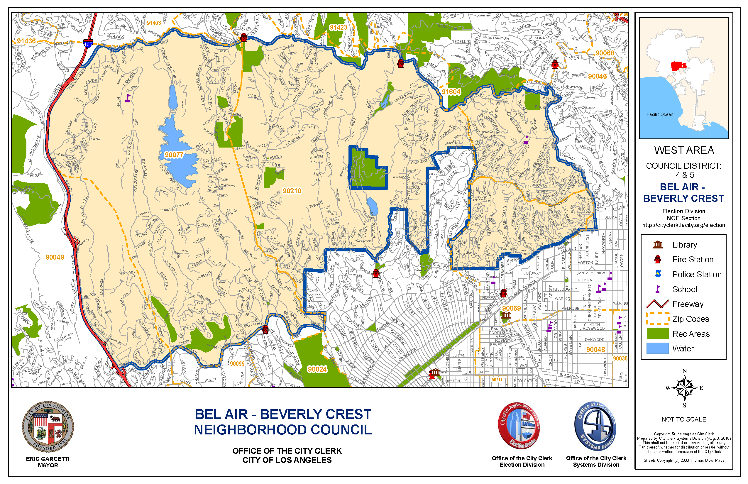 Area Boundaries and Map