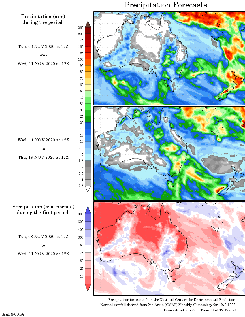 Weekly rainfall wrap + rain outlook, 4 Nov 2020 - Grain Central