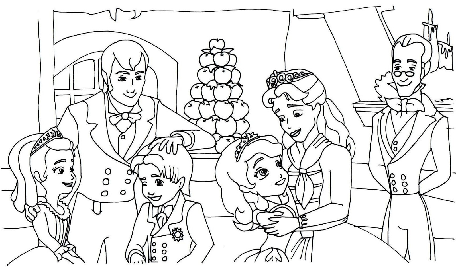 Sofia The First Coloring Pages For Kids