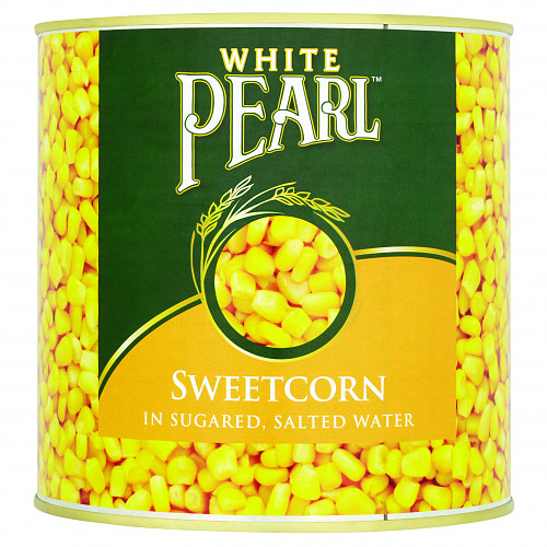 White Pearl Sweetcorn in Sugared, Salted Water 2120g