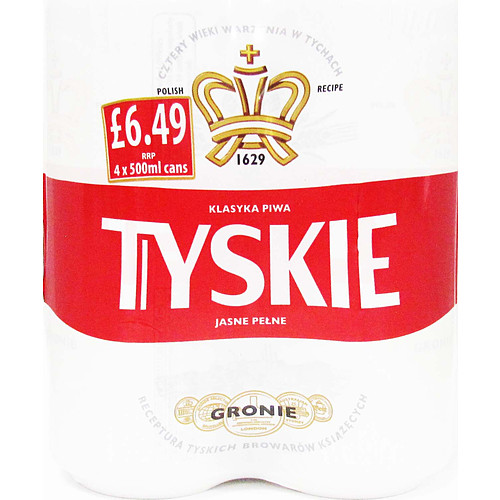 Tyskie 4 Pack PM £6.49