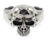  Men's Skull Jewelry Cuff Biker Bracelet Stainless Steel 