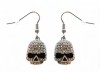 EARRINGS Stainless Steel Bling Skull Ladies Earrings