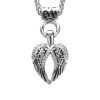 Ladies Angel Wing Pendant Stainless Steel Fox Tail Chain