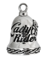 Stainless Steel Motorcycle Biker Ride Bell ® Lady Rider 