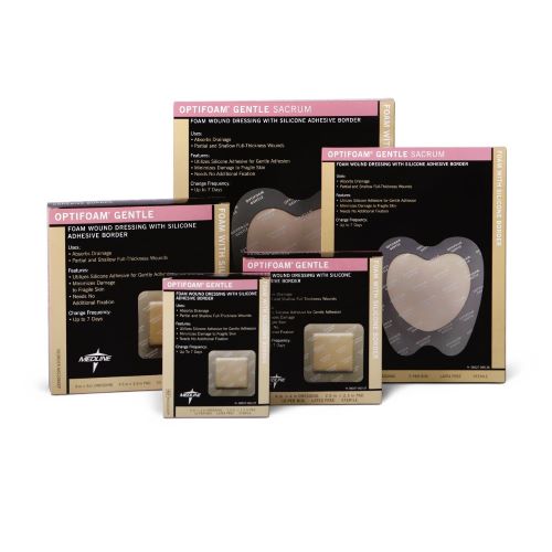 Optifoam Gentle Border Adhesive Dressings - Latex Free