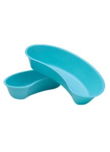 63 - Medegen Medical Blue Plastic Emesis Basin (10 Inch) for Reusable Use