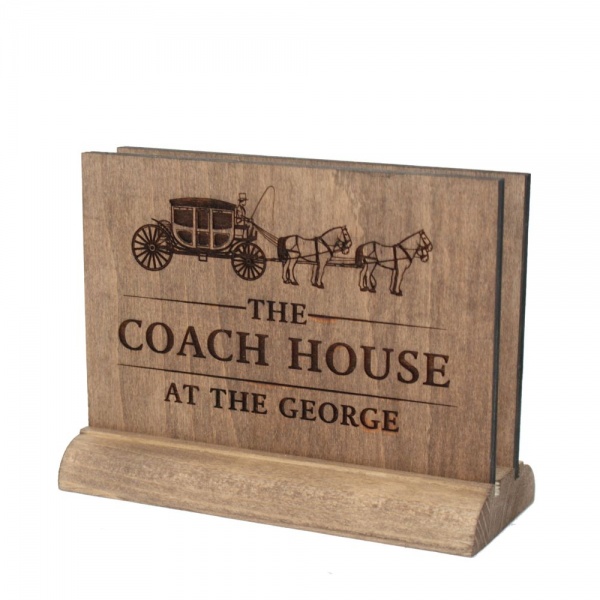 Carlton Wooden Menu Holder