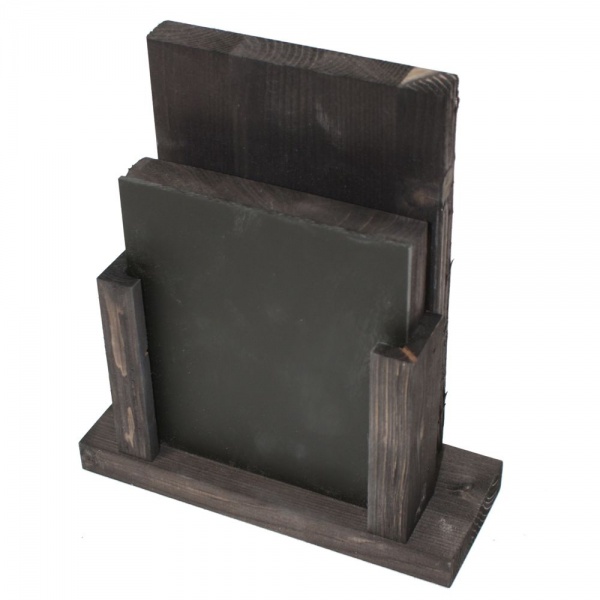 Chalkboard Menu Holder Black