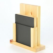 Chalkboard Menu Holder Light Oak