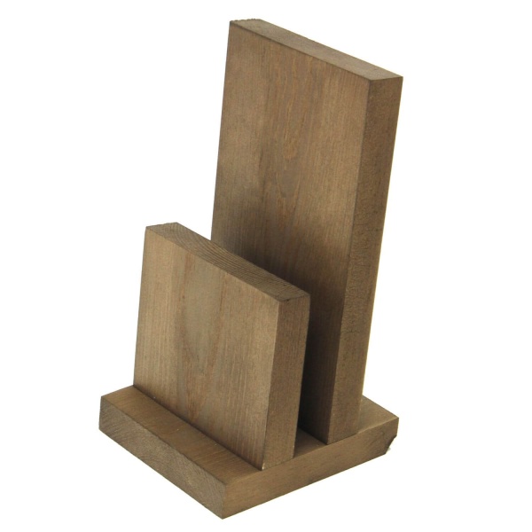 Dark Oak Chunky Wooden Menu Holders