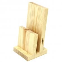 Natural Chunky Wooden Menu Holders