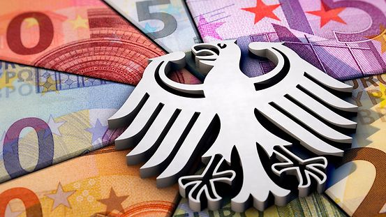 L’aigle fédéral sur des billets de banque