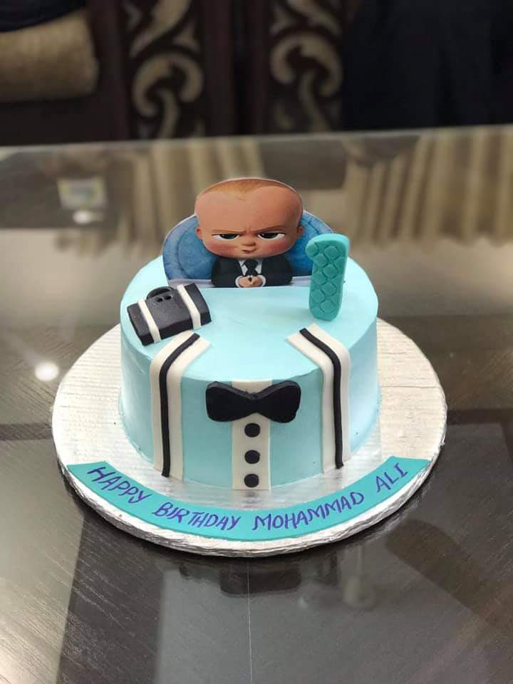 Boss Baby 1st Birthday Cake