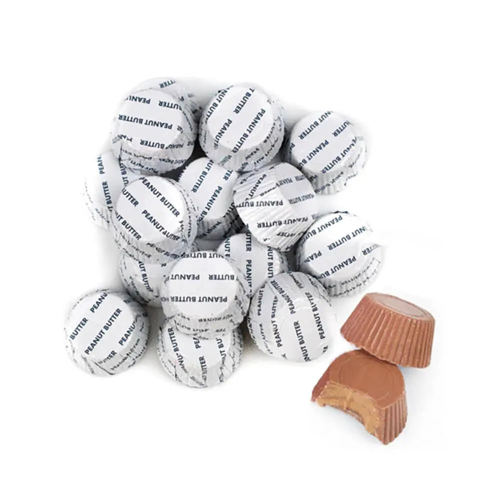 Palmer White Foiled Peanut Butter Cups: 4LB Bag