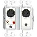 RDL DD-RN31 DANTE INTERFACE Bi-directional, mic/line, 4x4, XLR/RCA/3.5mm jack in, PoE, white