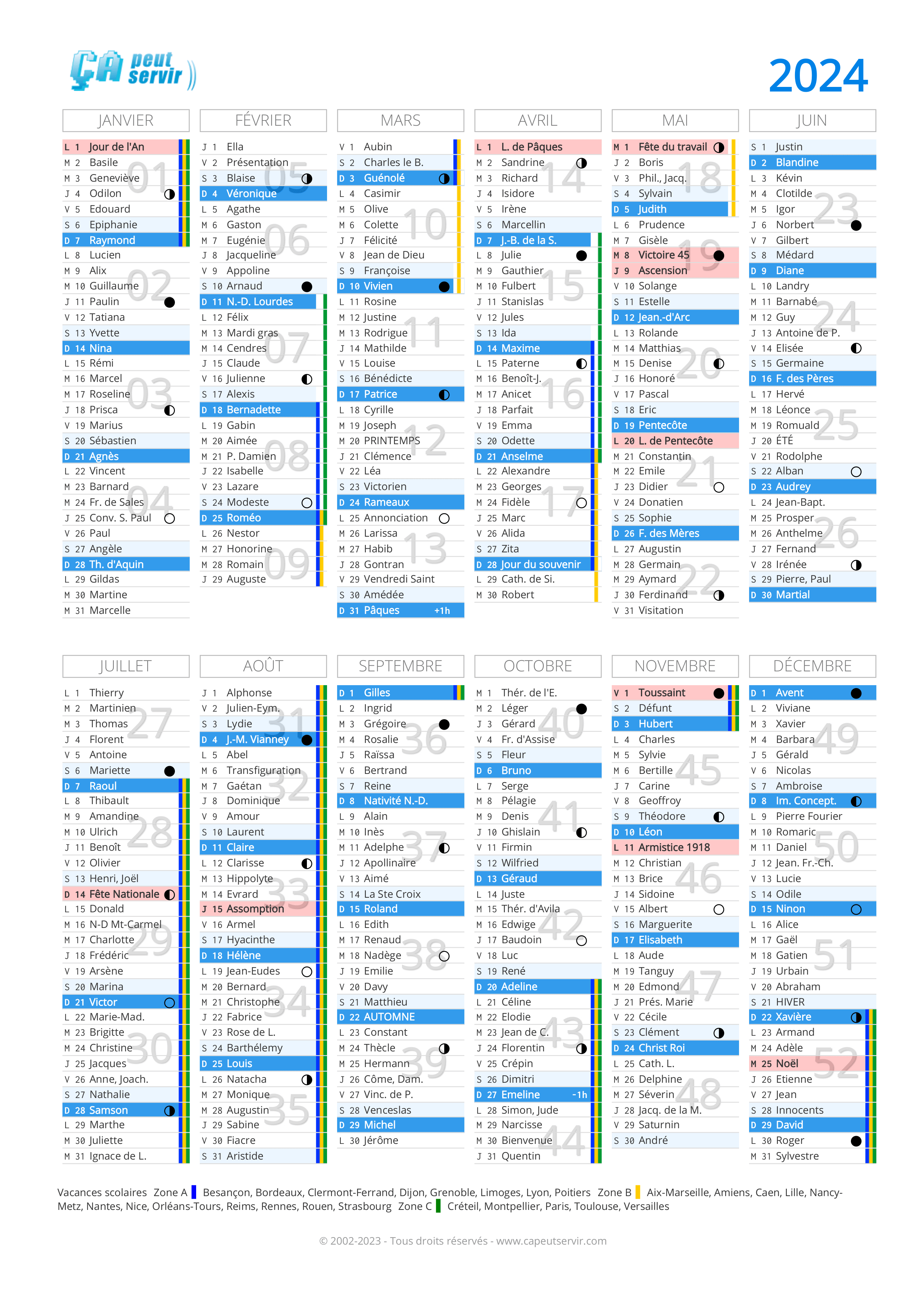 calendrier de la poste 2024 - 2024 January Calendar