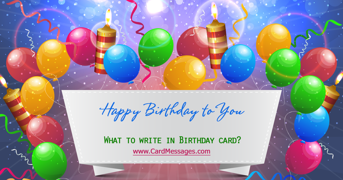 Happy Birthday Messages For Cards