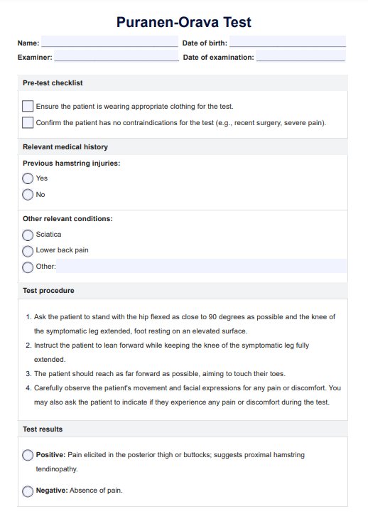 Puranen-Orava Test PDF Example