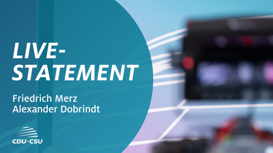 Statement mit Friedrich Merz & Alexander Dobrindt