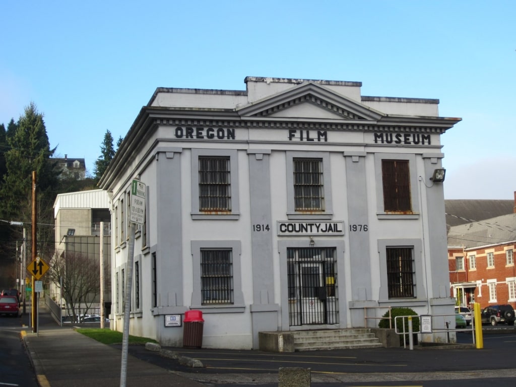 White facade of Oregon Film Museum