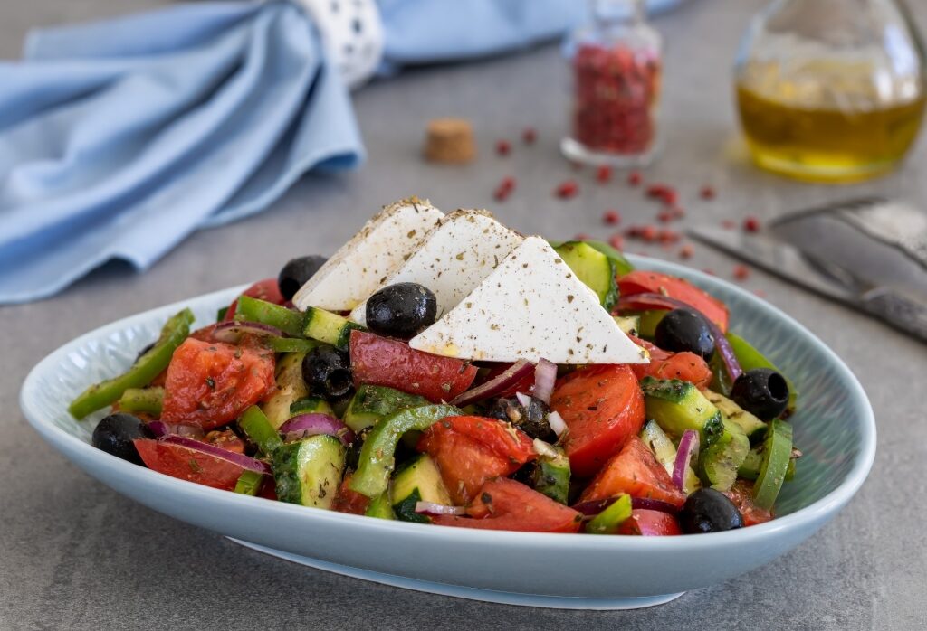 Bowl of Greek salad