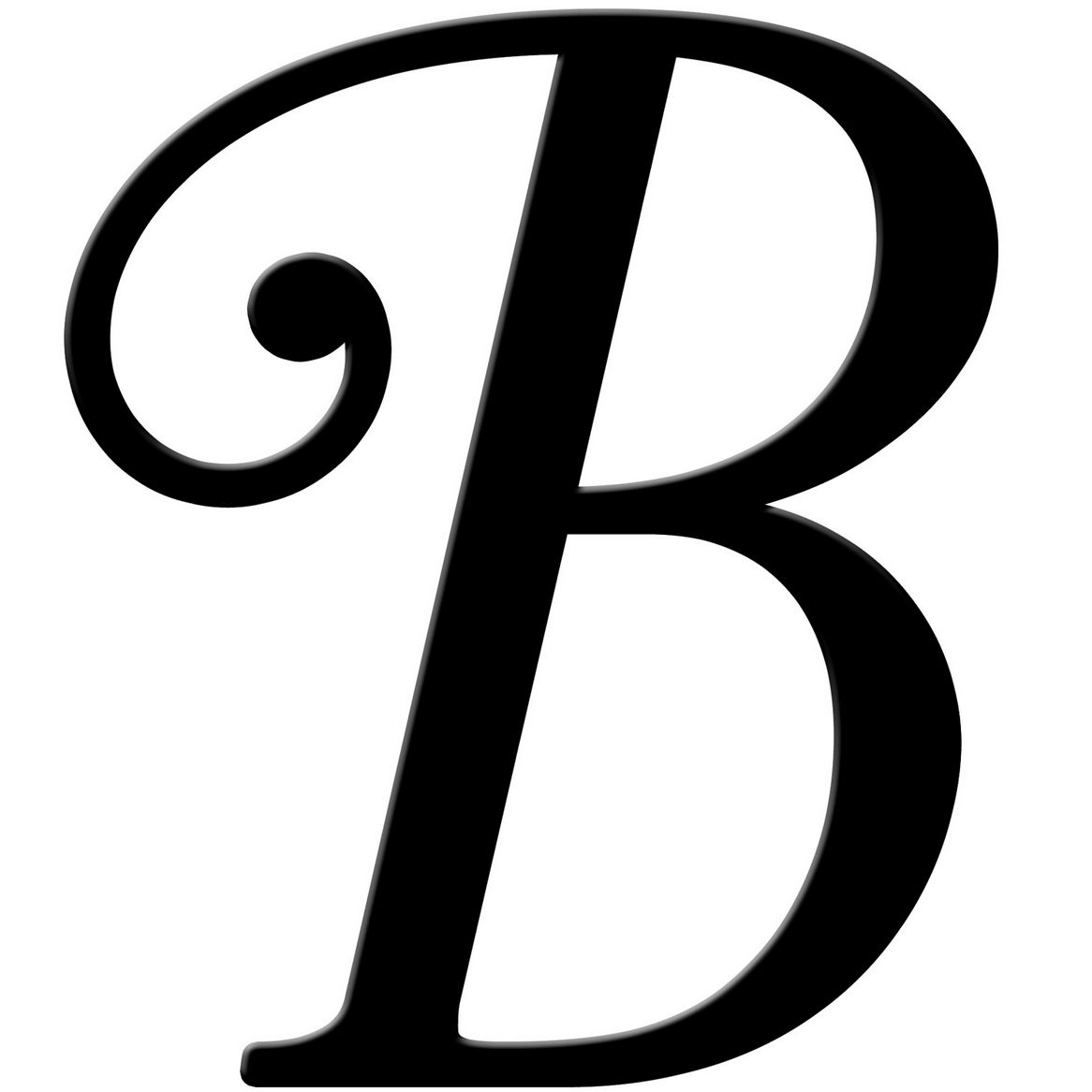 Letter B Template Printable