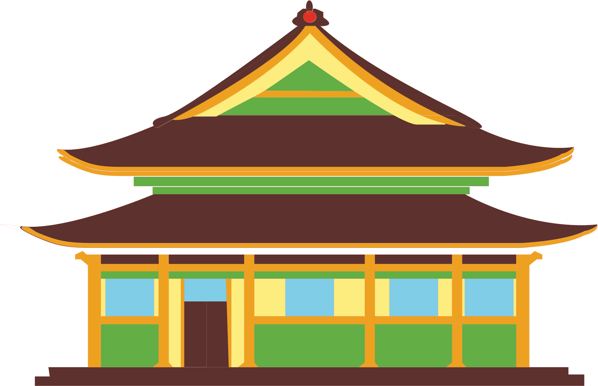 Codes For Insertion - Pixel Art Chinese House - (2000x1332) Png Clipart ...