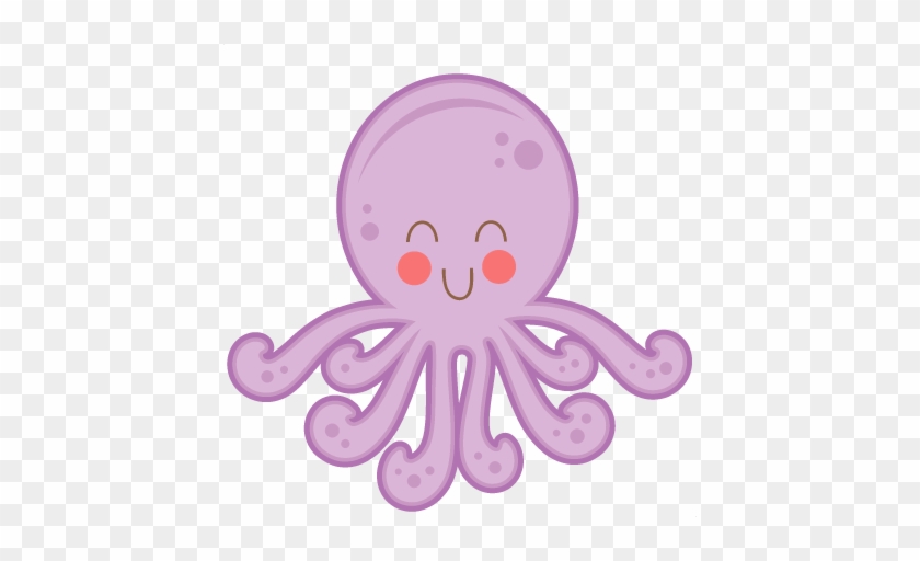 Happy Octopus Svg Cutting Files For Scrapbooking Fish - Octopus Cute ...