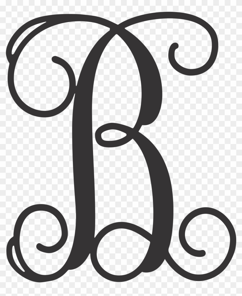 Letter B Monogram SVG