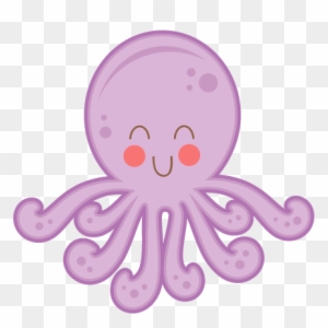 Happy Octopus Svg Cutting Files For Scrapbooking Fish - Octopus Cute ...