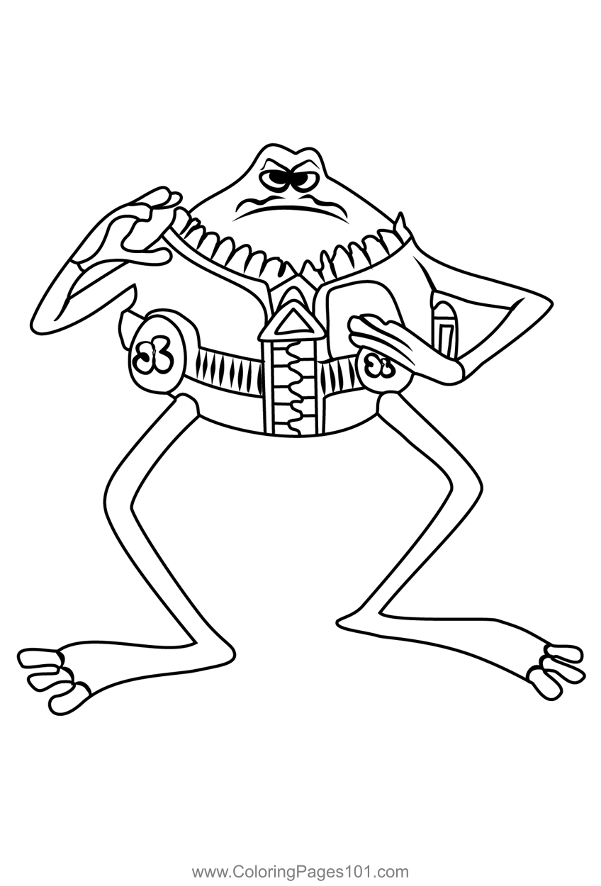 Le Frog From Flushed Away Coloring Page for Kids - Free Flushed Away ...