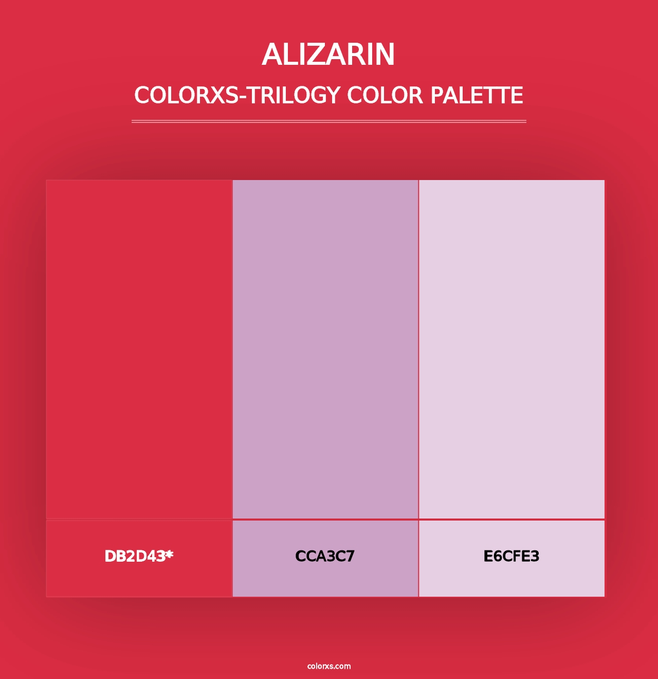 Alizarin - Colorxs Trilogy Palette