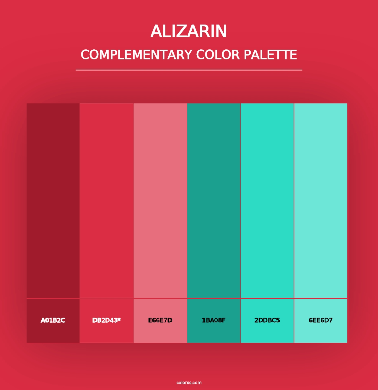 Alizarin - Complementary Color Palette