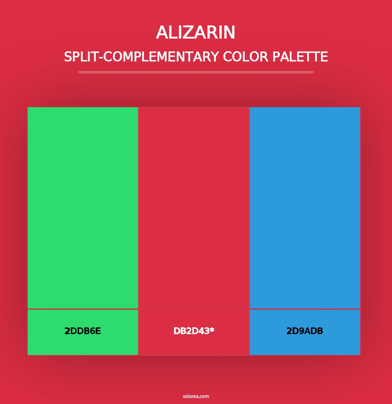 Alizarin - Split-Complementary Color Palette