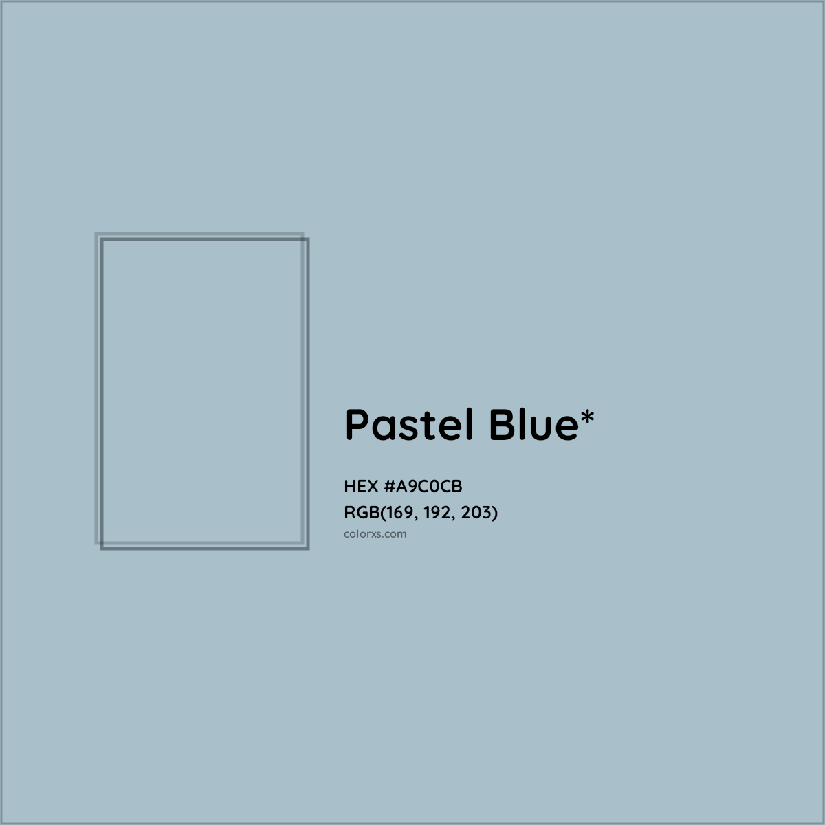 HEX #A9C0CB Color Name, Color Code, Palettes, Similar Paints, Images