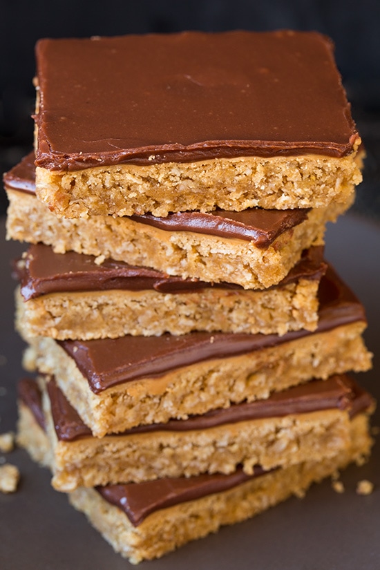 Quick Peanut Butter Chocolate Bars