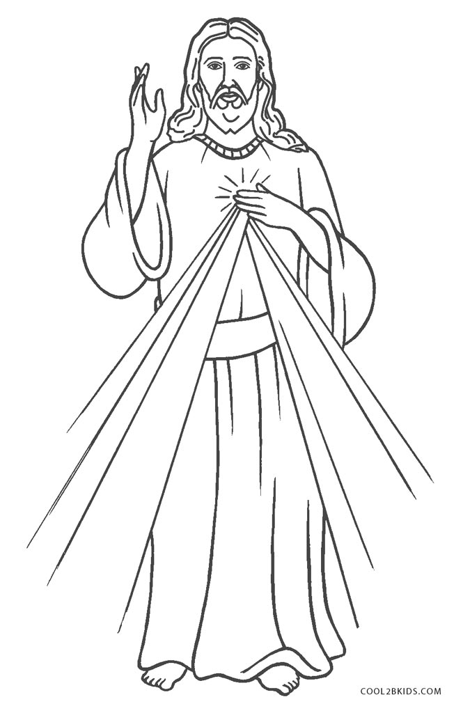 Jesus Printable Coloring Pages - Printable World Holiday