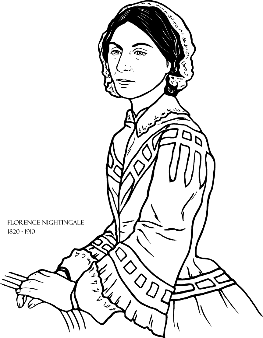 Florence Nightingale: Print Out and Color